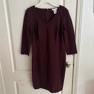 Kenar Deep Burgundy Bodycon Dress
